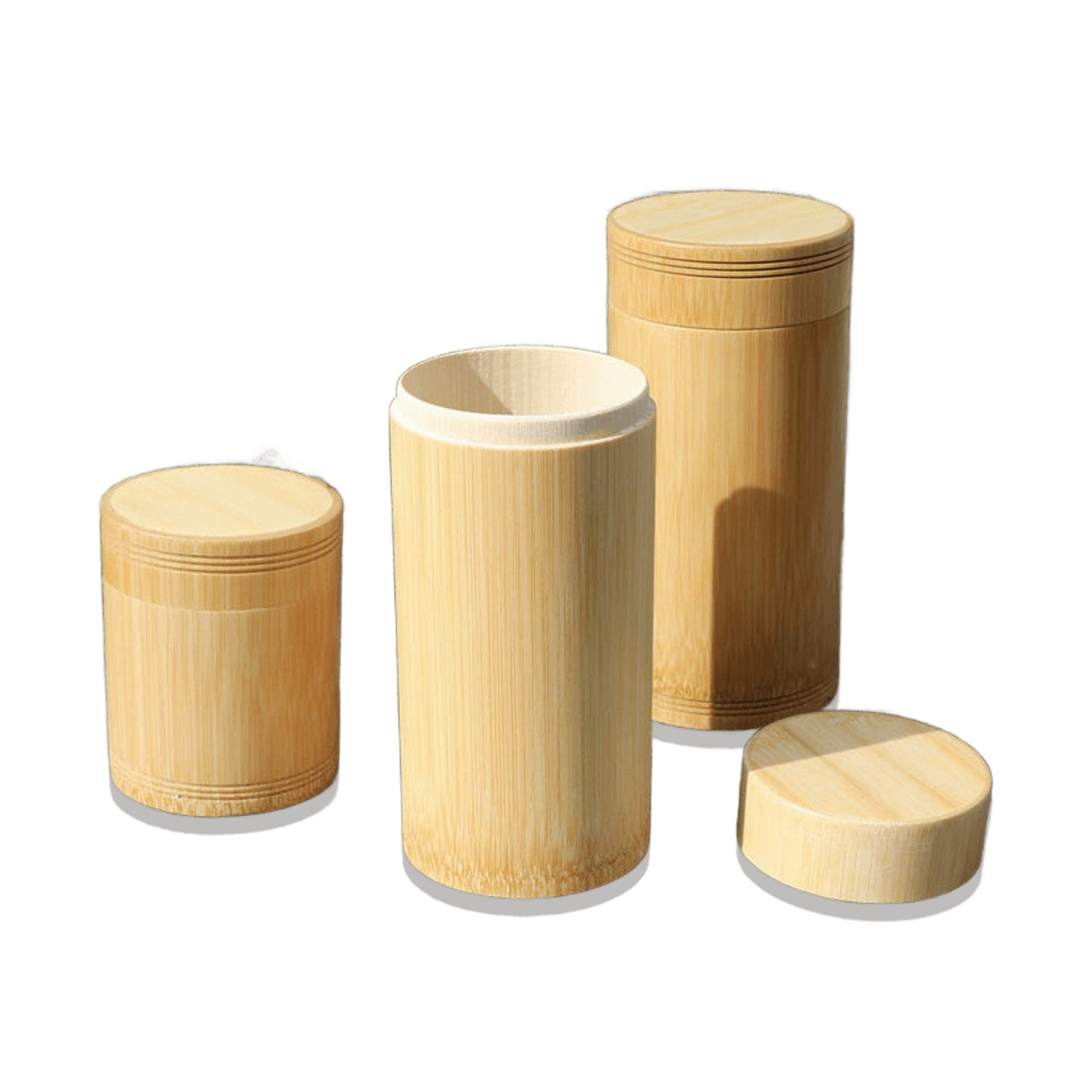 Bocaux en Bambou Naturel – vue 2